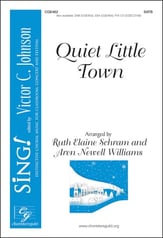 Quiet Little Town SATB choral sheet music cover